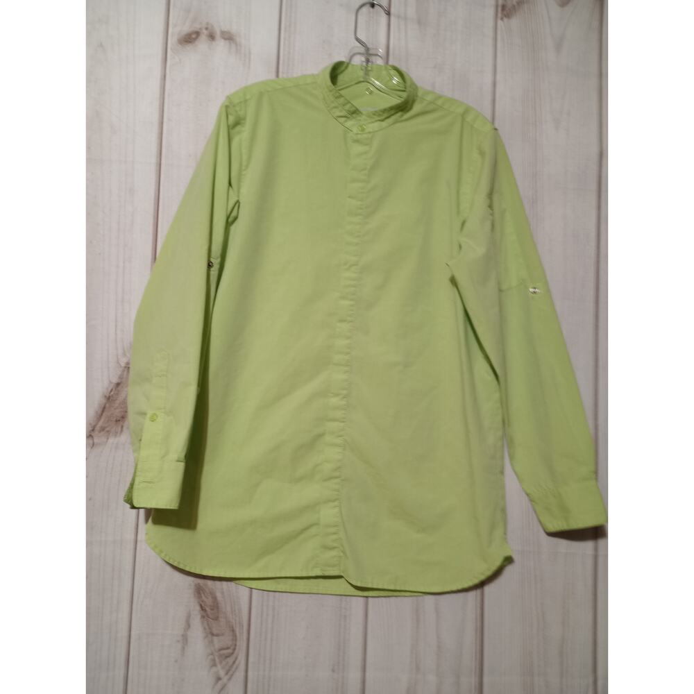 Chef Works Shirt Men's Small‎ Green Long Sleeve